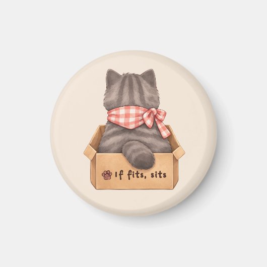 Cat in The Box マグネット (正面)