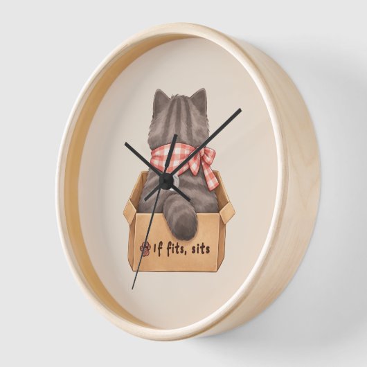 Cat in The Box 壁時計 (傾斜)