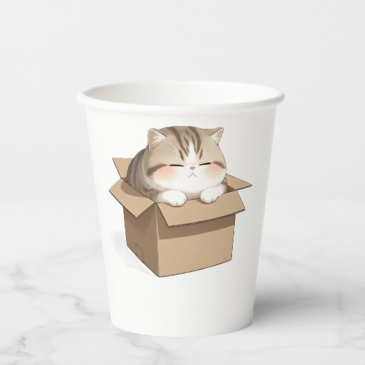 Cat in the Box  紙コップ (正面)