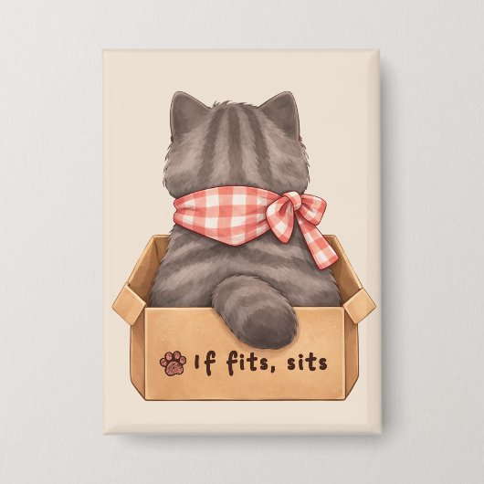 Cat in The Box 缶バッジ (正面)