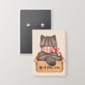 Cat in The Box 缶バッジ (正面/裏面)