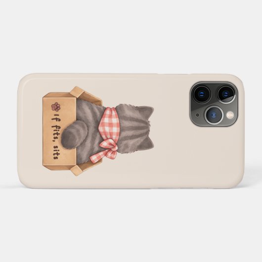 Cat in The Box iPhone Case Case-Mate iPhoneケース (裏面(横))