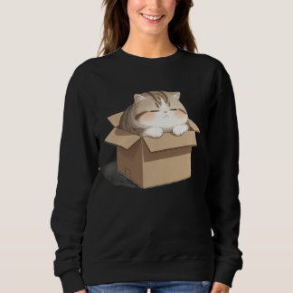Cat in the Box Shirt スウェットシャツ