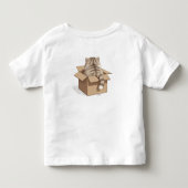 Cat in the Box Shirt トドラーTシャツ (裏面)