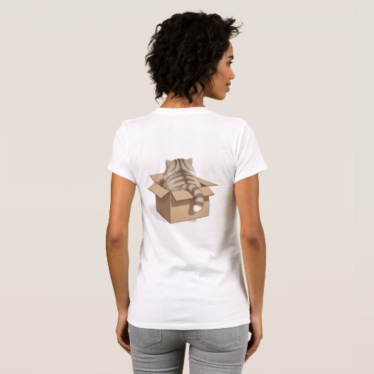 Cat in the Box Shirt Tシャツ (裏面フル)