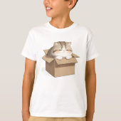 Cat in the Box Shirt Tシャツ (正面)