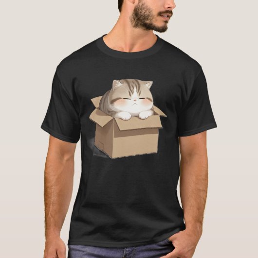 Cat in the Box Shirt Tシャツ (正面)