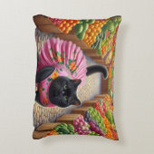 Cat in the fruits market アクセントクッション (裏面(縦))