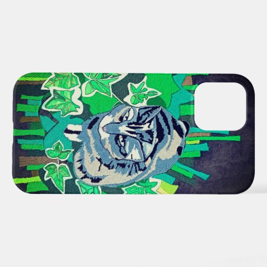 Cat in the garden iPhoneケース (裏面横)