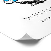 Cat in the Hatベビー誕生統計 ポスター (角)