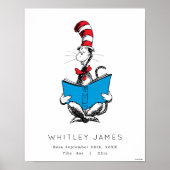 Cat in the Hatベビー誕生統計 ポスター (正面)