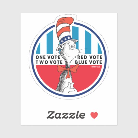 Cat in the Hat| 1票、2票 シール (シート)