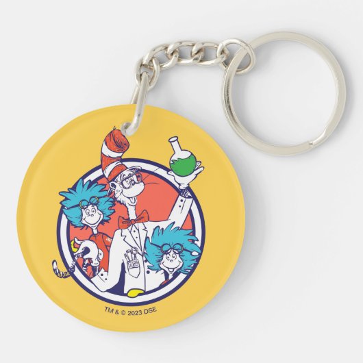 Cat in the Hat & Lab Tech One Lab Tech Two キーホルダー (裏面)