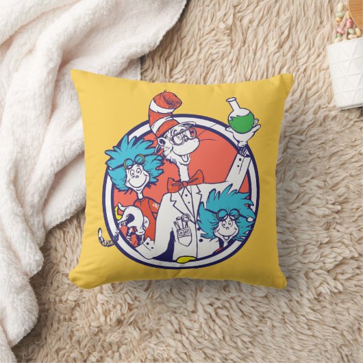 Cat in the Hat & Lab Tech One Lab Tech Two クッション (ブランケット)