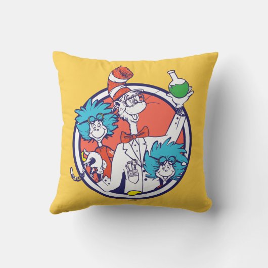 Cat in the Hat & Lab Tech One Lab Tech Two クッション (裏面)