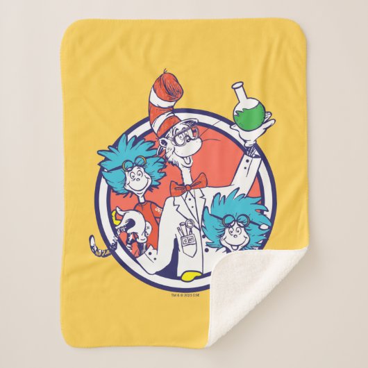 Cat in the Hat & Lab Tech One Lab Tech Two シェルパブランケット (正面)
