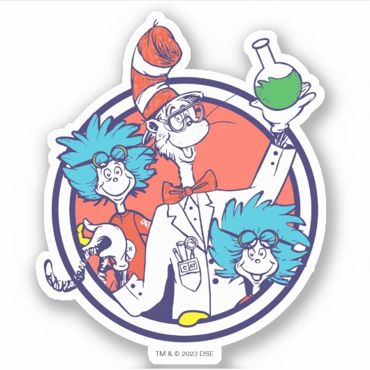 Cat in the Hat & Lab Tech One Lab Tech Two シール (正面)