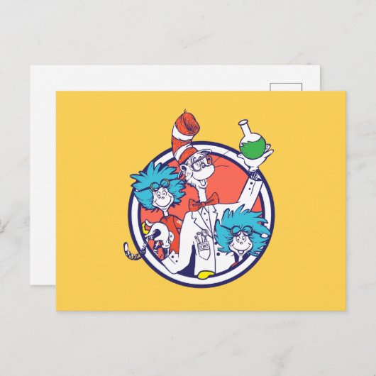 Cat in the Hat & Lab Tech One Lab Tech Two ポストカード (正面/裏面)