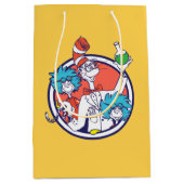 Cat in the Hat & Lab Tech One Lab Tech Two ミディアムペーパーバッグ (正面)