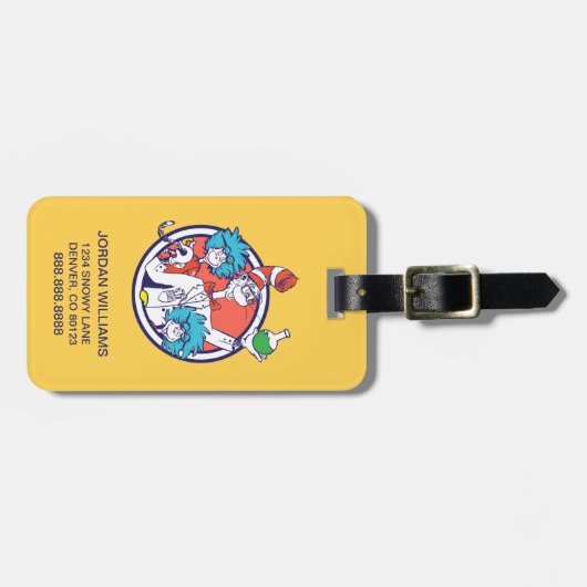 Cat in the Hat & Lab Tech One Lab Tech Two ラゲッジタグ (正面横)