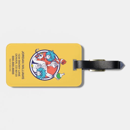 Cat in the Hat & Lab Tech One Lab Tech Two ラゲッジタグ (裏面横)