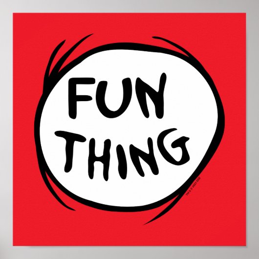 Cat in the Hat | Thing 1 Thing 2 - Fun Thing ポスター (正面)