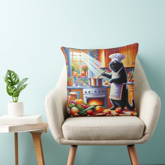 Cat in the kitchen クッション (椅子)