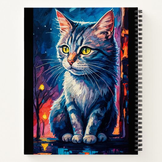 Cat in the Night ノートブック (裏面)