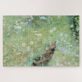 Cat in the Summer Meadow, Bruno Liljefors ジグソーパズル (横)