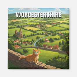 Cat in Worcestershire England Travel マグネット