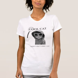 Cat Investigations LLCカッコいいロゴTeeを更新 Tシャツ