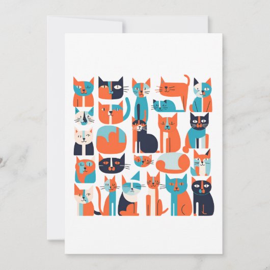 cat invitation 招待状 (正面)