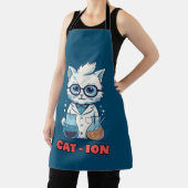 CAT - ION. chemistry cat, laboratory, gift present エプロン (インサイチュ)