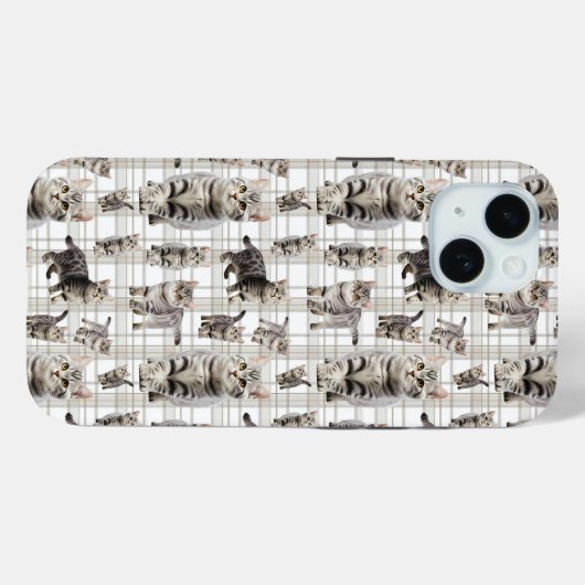 Cat iPhone 15お洒落ケース Case-Mate iPhoneケース (裏面 (横))