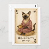 Cat is drinking coffee ポストカード (正面/裏面)