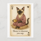 Cat is drinking coffee ポストカード (正面)