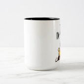 CAT I'S OK、Cat Gift、おもしろいCat Lady熱狂する Gift ツートーンマグカップ (中央)