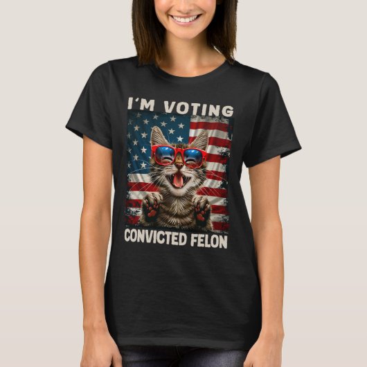 Cat I's Voting Ferenced Felon Tシャツ (正面)
