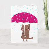 Cat IWith傘 カード (正面)