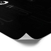 Cat Judging You Silently, Funny Black Cat Mom Dad ポスター (角)