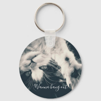 Cat keyring - want to hang out? キーホルダー