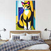 Cat/Kitten Canvas Print キャンバスプリント (インサイチュ (寝室))
