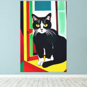 Cat/Kitten Canvas Print キャンバスプリント (インサイチュ (ウッドフロア))