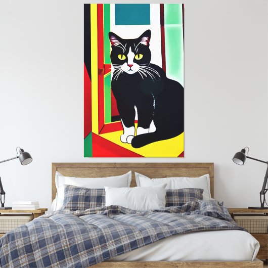 Cat/Kitten Canvas Print キャンバスプリント (インサイチュ (寝室))
