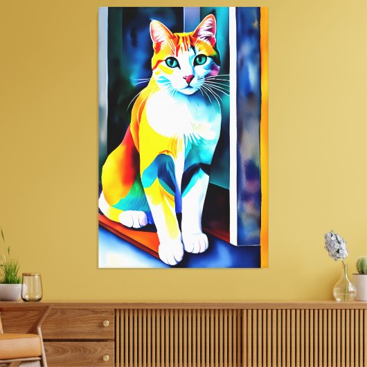Cat/Kitten Canvas Print キャンバスプリント (インサイチュ (リビング))