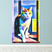 Cat/Kitten Canvas Print キャンバスプリント (インサイチュ (ウッドフロア))