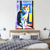 Cat/Kitten Canvas Print キャンバスプリント (インサイチュ (寝室))