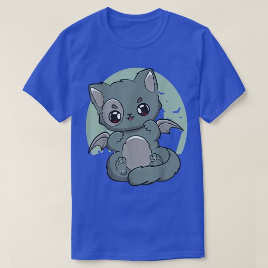 Cat Kitten Chibi Anime Neko Gothic Grunge Ghostcor Tシャツ (デザイン正面)