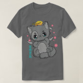 Cat Kitten Chibi Anime Neko Pastel Goth Angelcore  Tシャツ (デザイン正面)