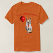 Cat Kitten Clown We All Meow Down Here  Tシャツ (デザイン正面)